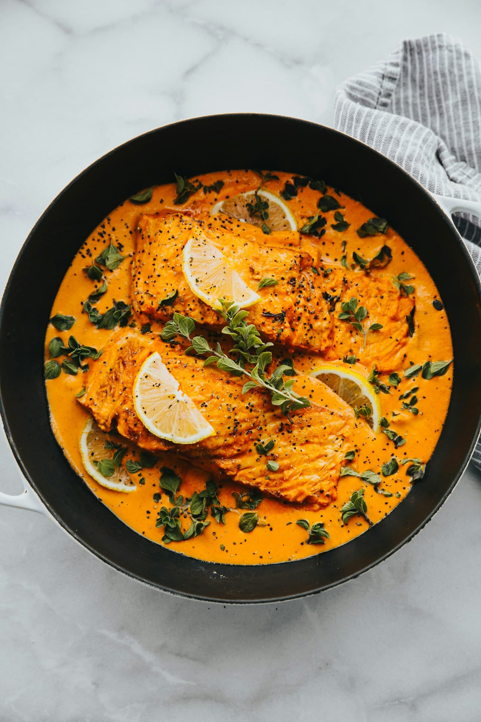 A bowl of red lentil curry